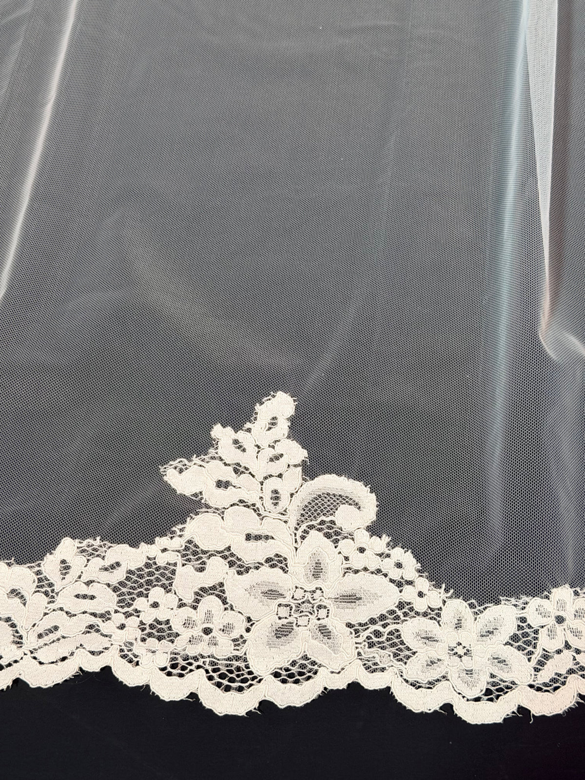 Cathedral Lace Mantilla Veil — photograph 2 of 5