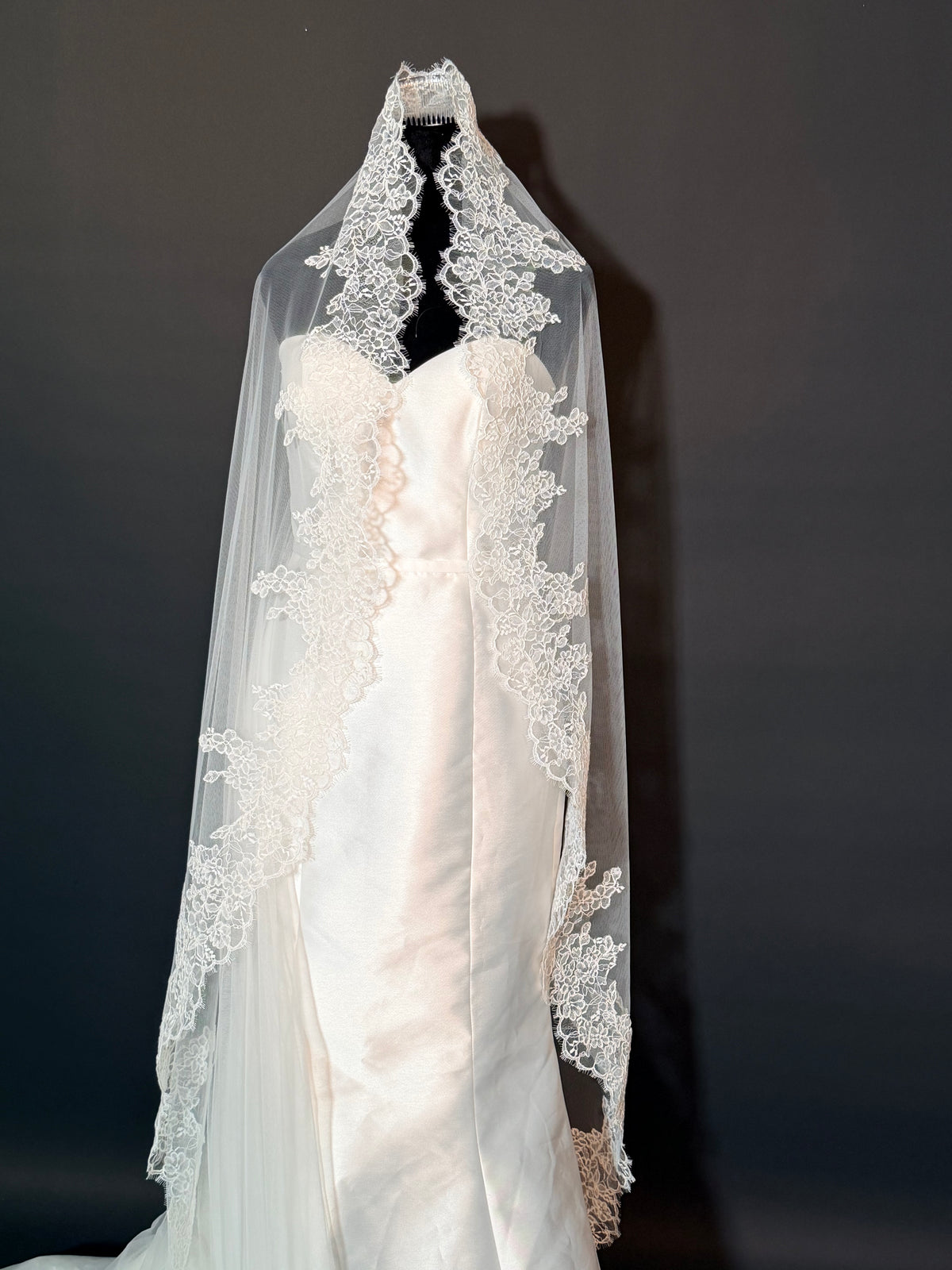 Cathedral Mantilla Veil — photograph 5 of 6
