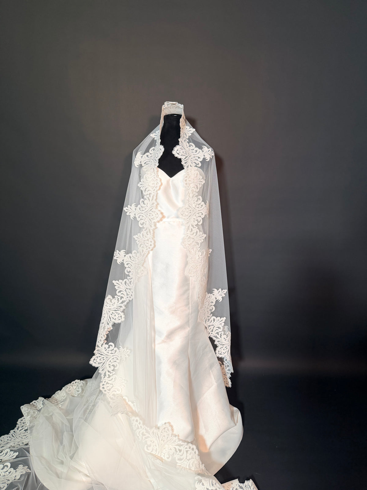 Cathedral Mantilla Veil — photograph 7 of 7