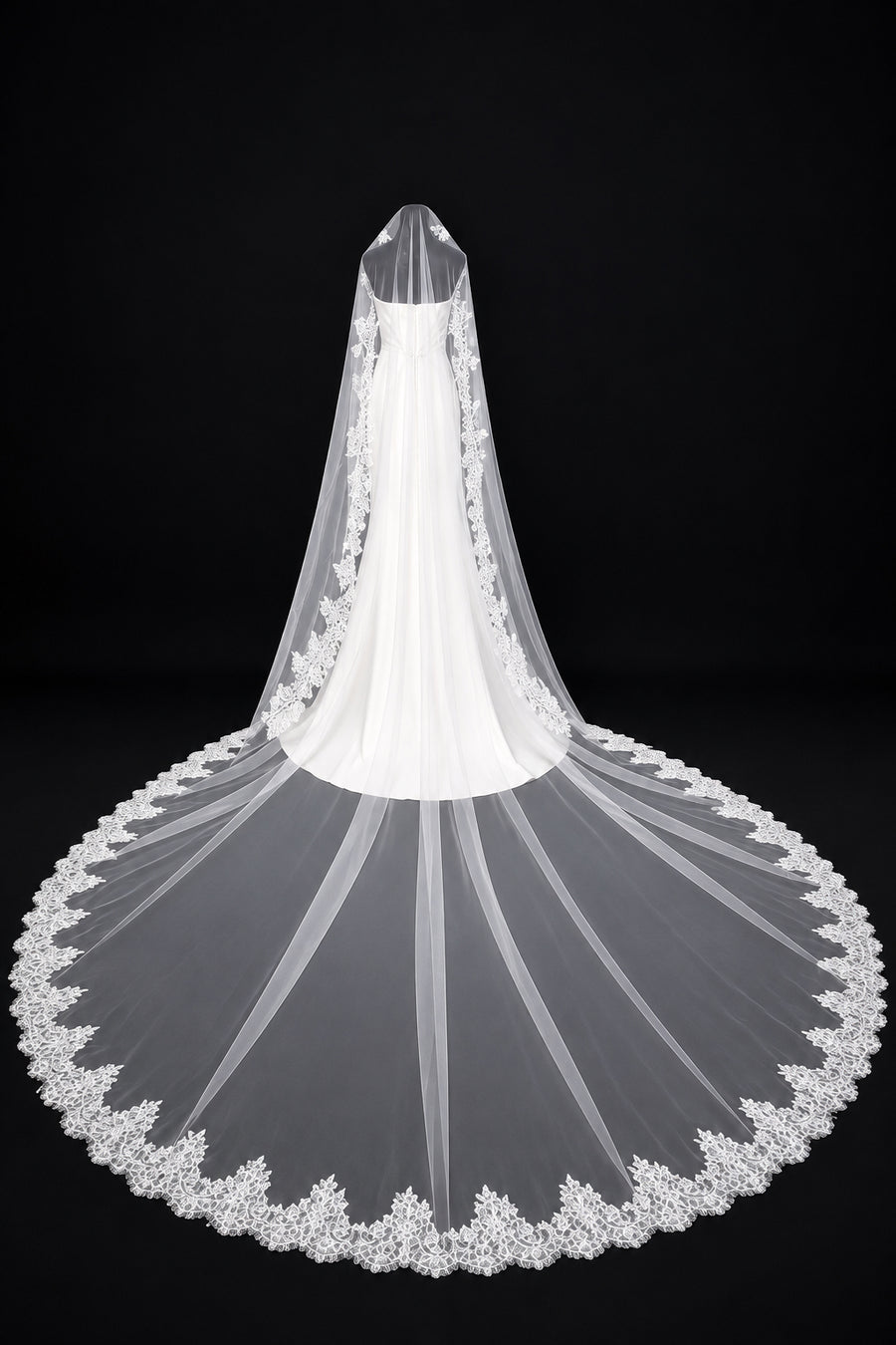 Sparkle Cathedral Mantilla Veil