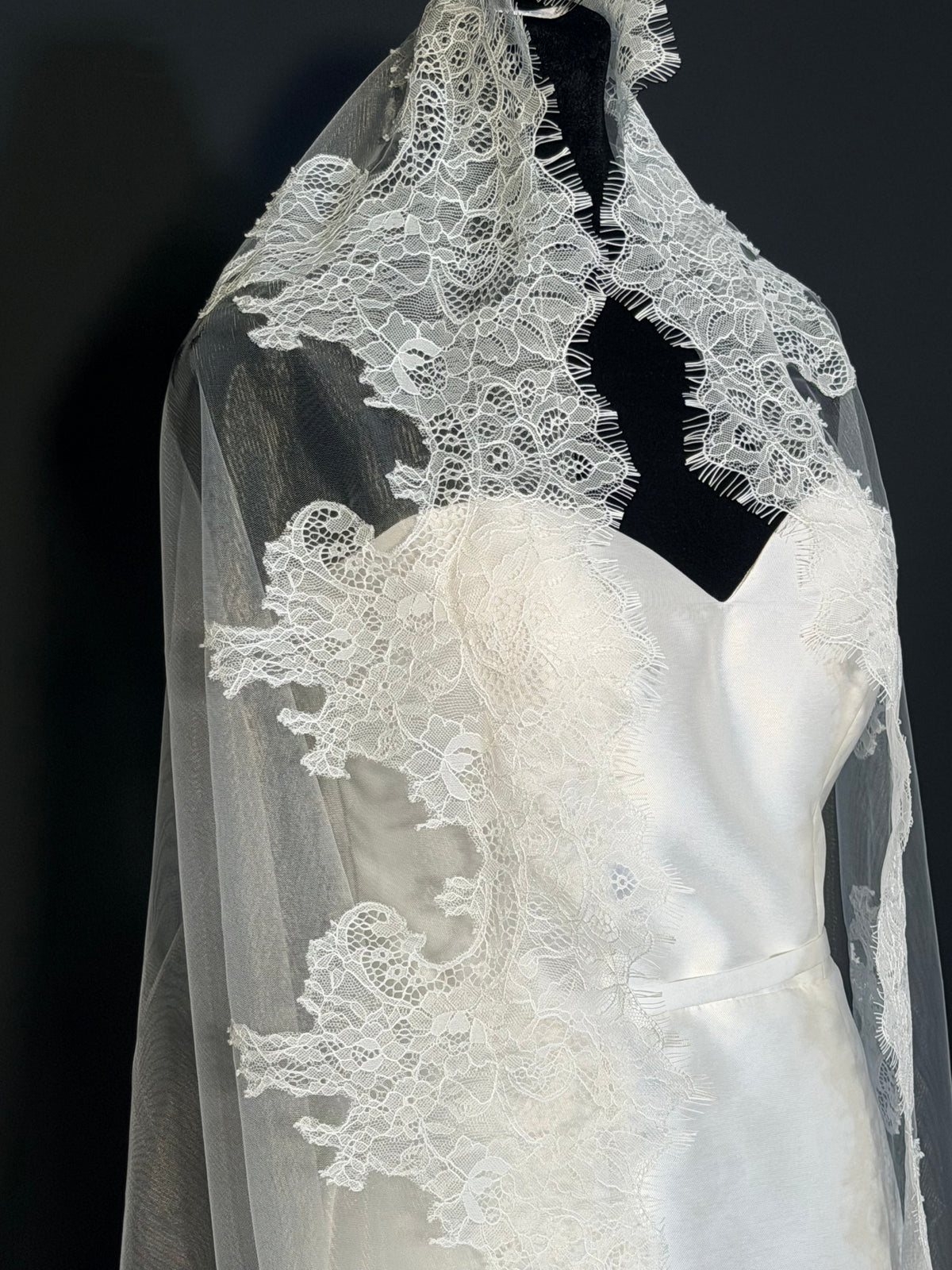 Cathedral Mantilla Veil — photograph 3 of 5